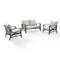 KO60011BZ-OL Kaplan 3 Piece Black and Beige Patio Seating Set