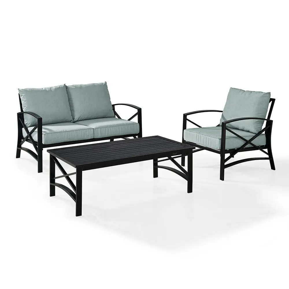 KO60014BZ-MI Kaplan 3 Piece Blue Patio Seating Set-3