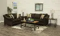 KIT Casual Classic Chocolate Brown 2 Piece Living Room Set - Rialto