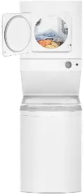 WET4024HW Whirlpool Stacked Laundry Pair - White