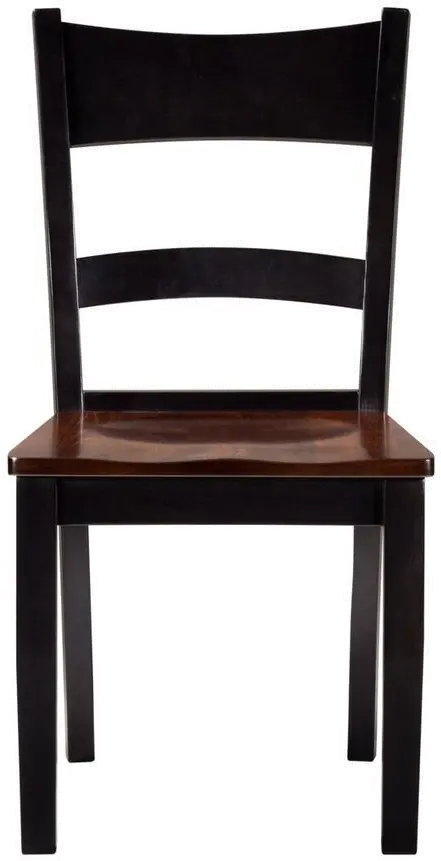Saber Two-Tone Ladder Back Dining Chair-4