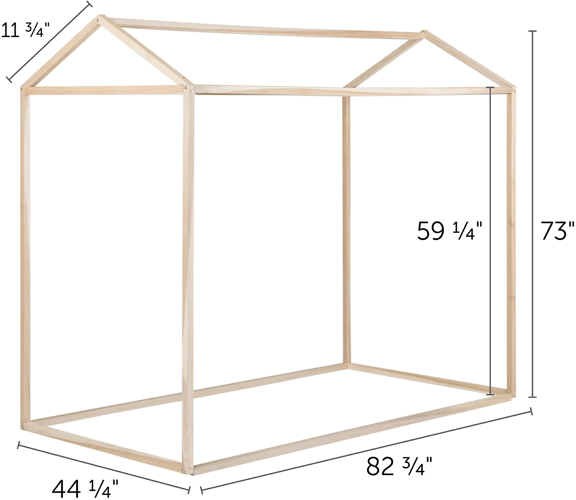 11627 Sweedi Modern Natural Pine Twin House Bed - South Shore-7
