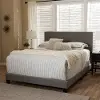 131-7311-RCW Contemporary Gray Queen Upholstered Bed - Brookfield