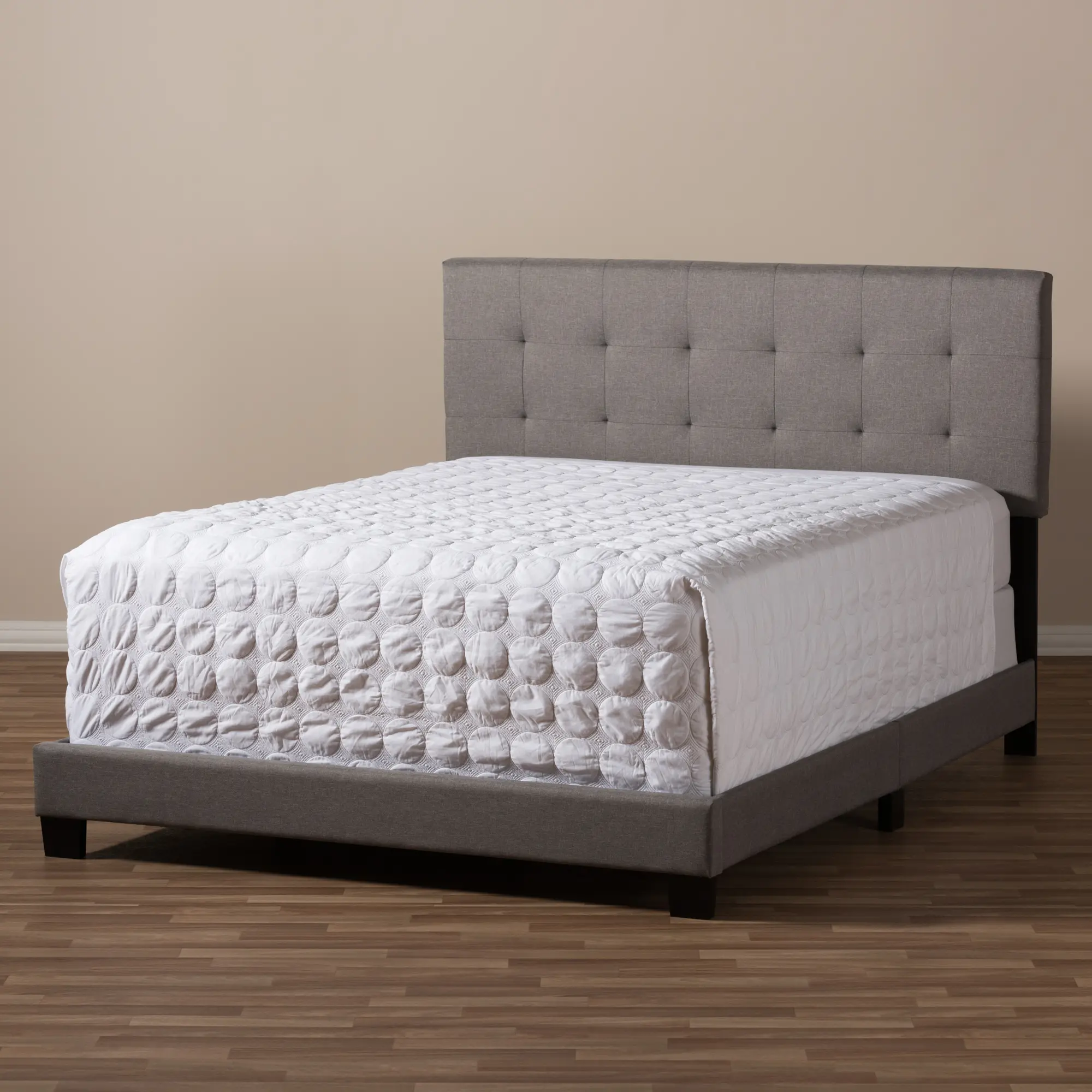 131-7311-RCW Contemporary Gray Queen Upholstered Bed - Brookfield-2