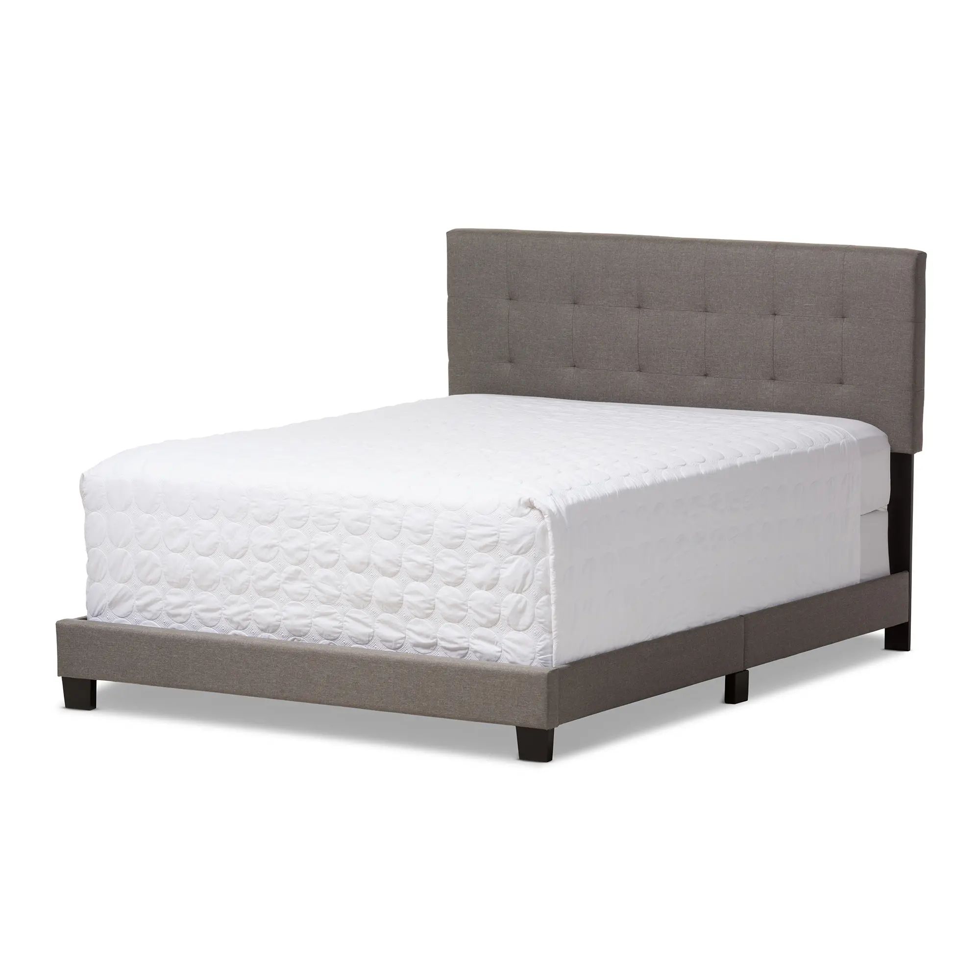131-7311-RCW Contemporary Gray Queen Upholstered Bed - Brookfield-3