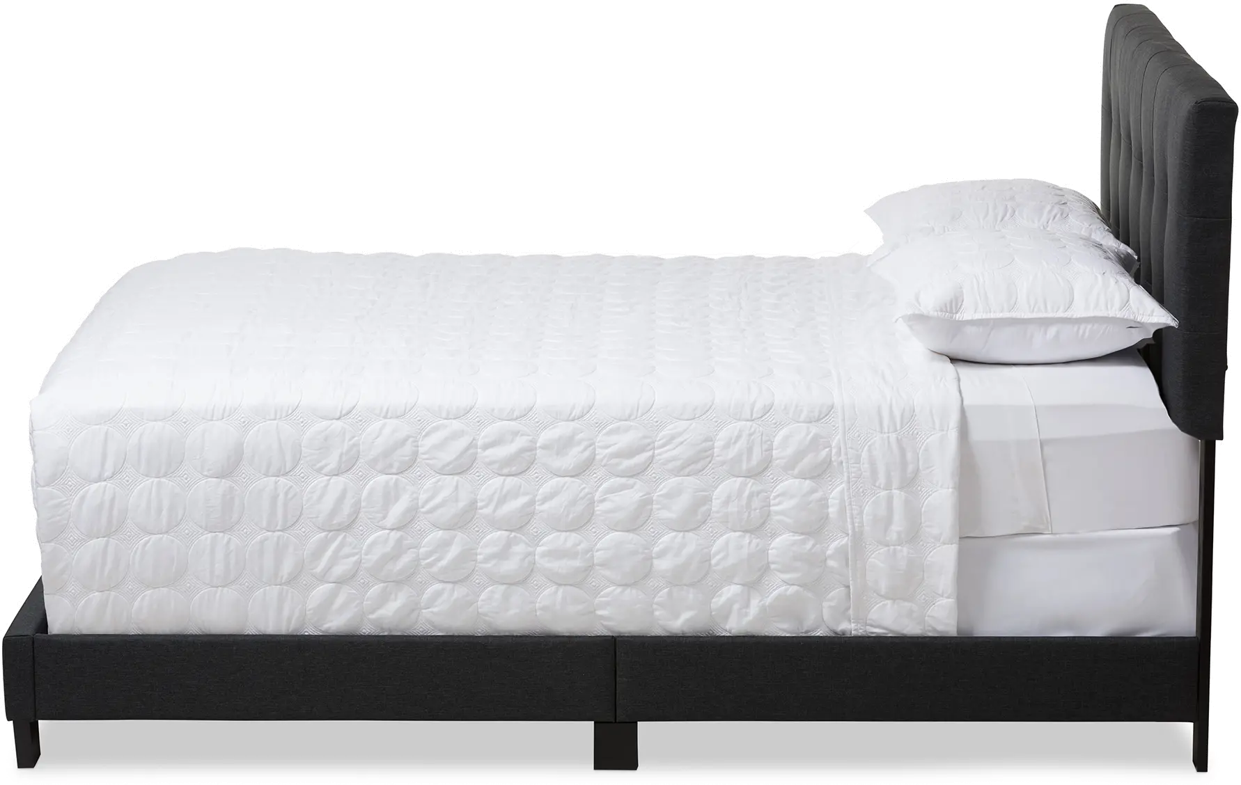 134-7399-RCW Contemporary Charcoal Gray Queen Upholstered Bed - Brookfield-4