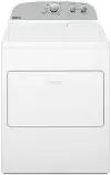 WGD4950HW Whirlpool Gas Dryer with Wrinkle Shield - 7.0 cu. ft. White