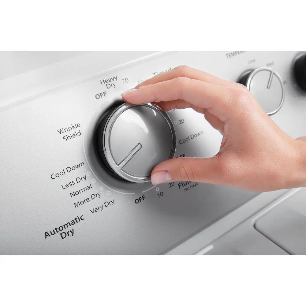 WGD4950HW Whirlpool Gas Dryer with Wrinkle Shield - 7.0 cu. ft. White-4