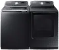 .SUGAP-7750-BSS-GASP Samsung Top Load Washer and Dryer Set - Black Stainless Steel Gas