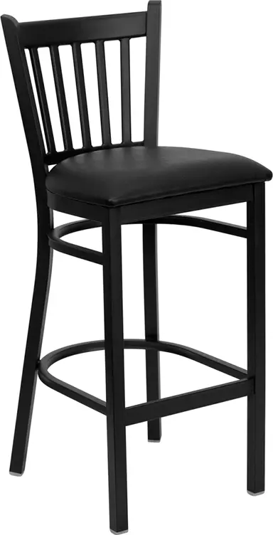 Hercules Black Metal Bar Stool-1