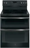 JB860FJDS GE Double Oven Electric Range - 6.6 cu. ft. Black Slate
