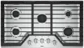 WCG55US6HS Whirlpool 36 Inch 5-Burner Gas Cooktop - Stainless Steel