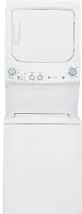 GUD27GSSMWW GE Spacemake Washer and Dryer Laundry Combo - White
