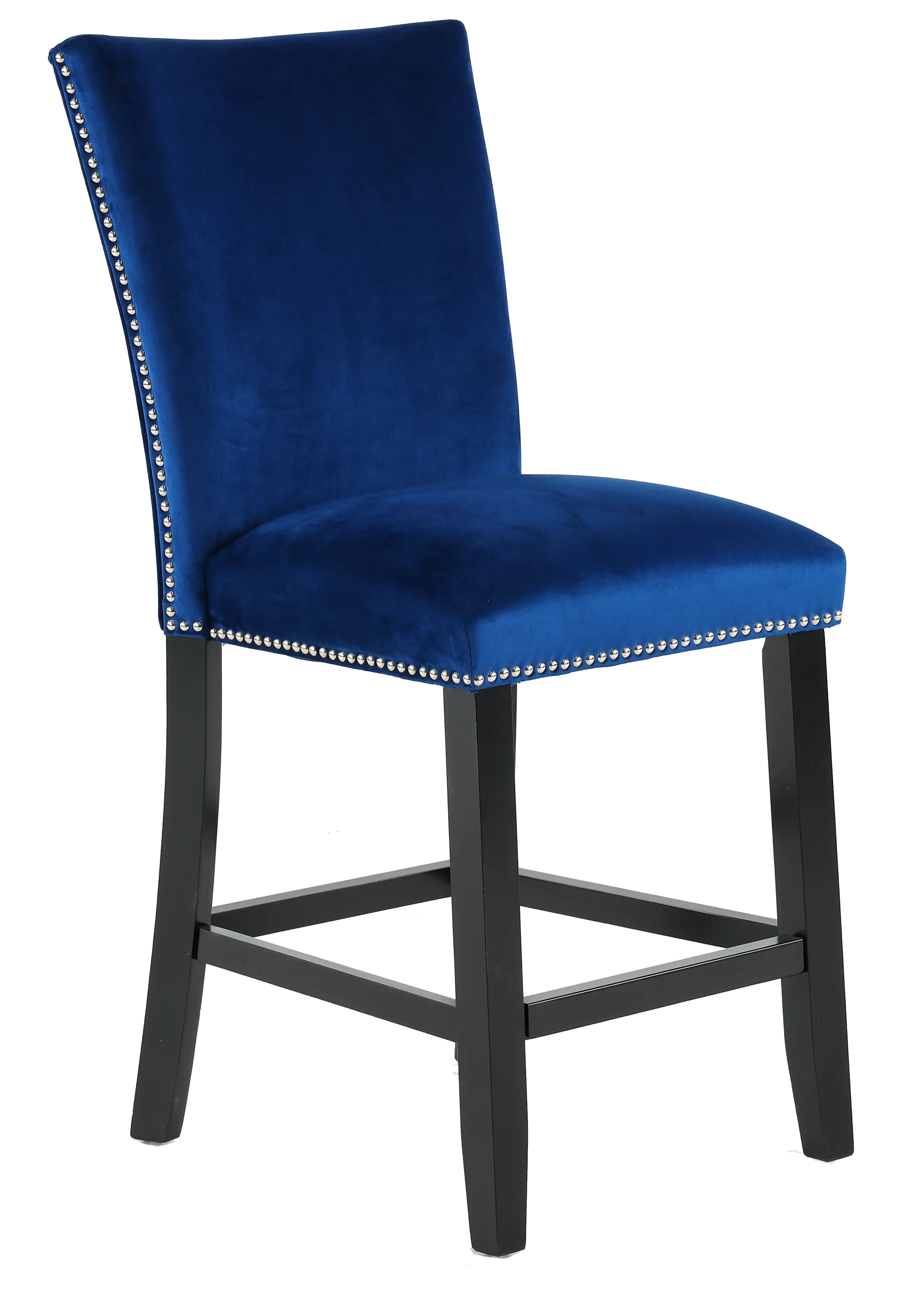 Camila Blue Upholstered Counter-Height Stool-1