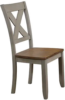 Barnwell Gray and Brown Dining Room Chair-1