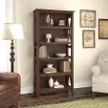 KWB132BC-03 5 Shelf Cherry Brown Bookshelf - Bush Furniture