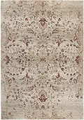 Gossamer 5 x 8 Medium Ivory, Gold and Red Area Rug