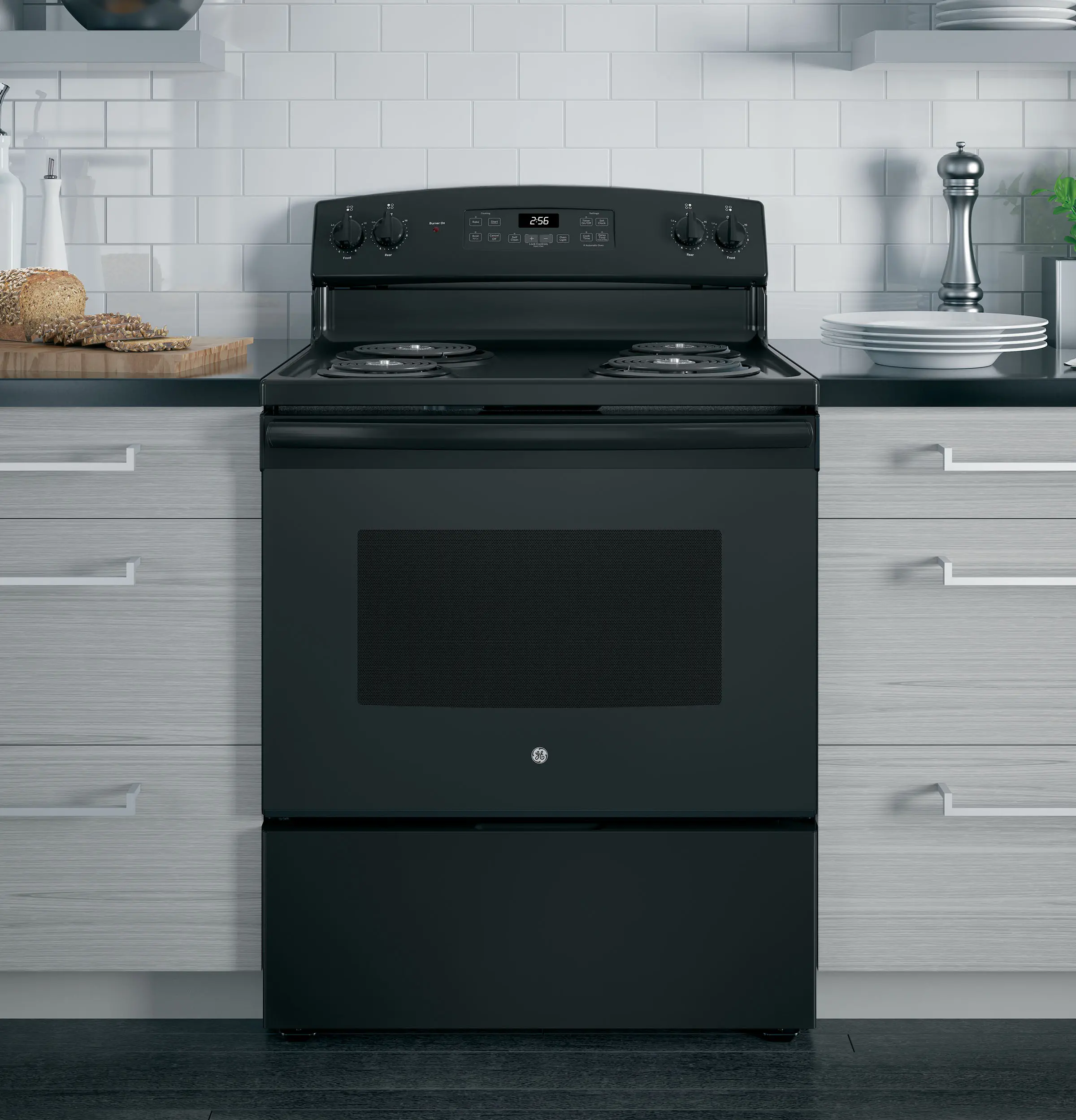 JB256DMBB GE 5 cu ft Electric Range - Black-2