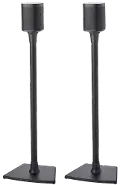 WSS22-B1 SANUS Wireless Speaker Stand Pair designed for Sonos ONE, PLAY:1 and PLAY:3