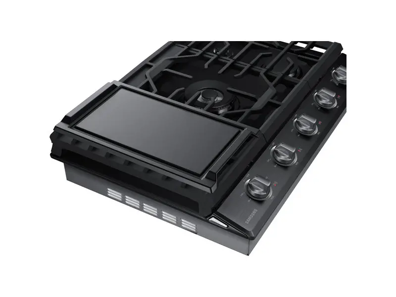 NA30N6555TG Samsung 30 Inch Smart Gas Cooktop - Black Stainless Steel-7