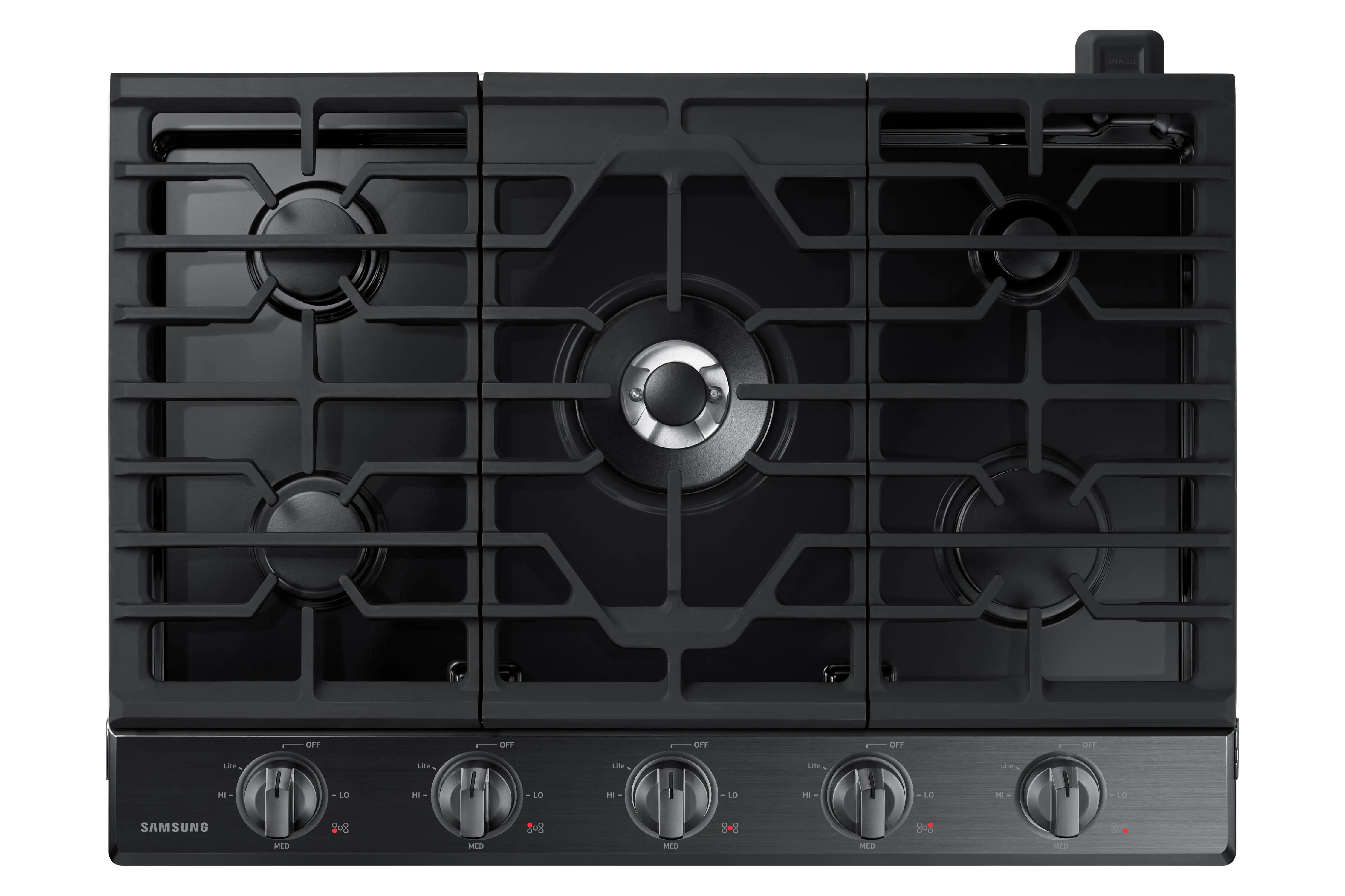 NA30N6555TG Samsung 30 Inch Smart Gas Cooktop - Black Stainless Steel-6