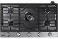 NA36N6555TS Samsung 36 Inch Smart Gas Cooktop with Griddle - Stainless Steel