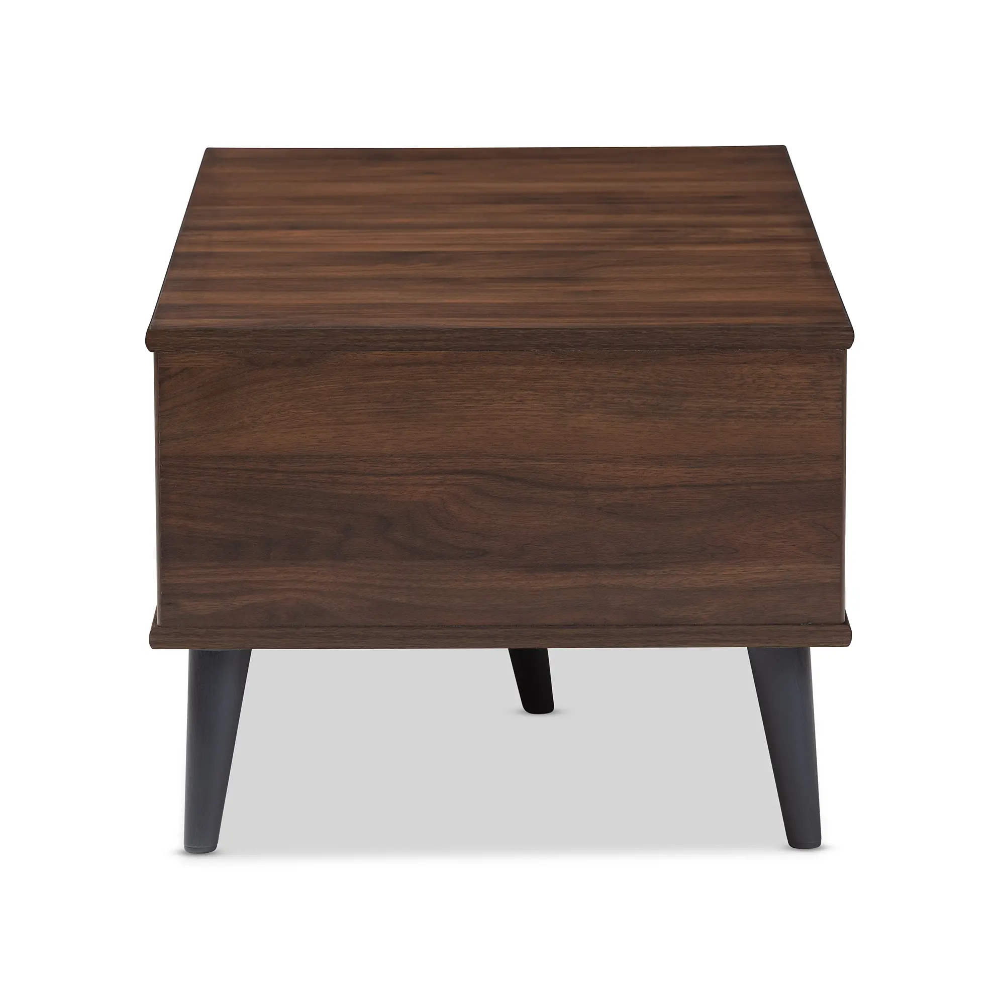 147-8252-RCW Mid Century Modern Brown and Gray Wood Coffee Table-4