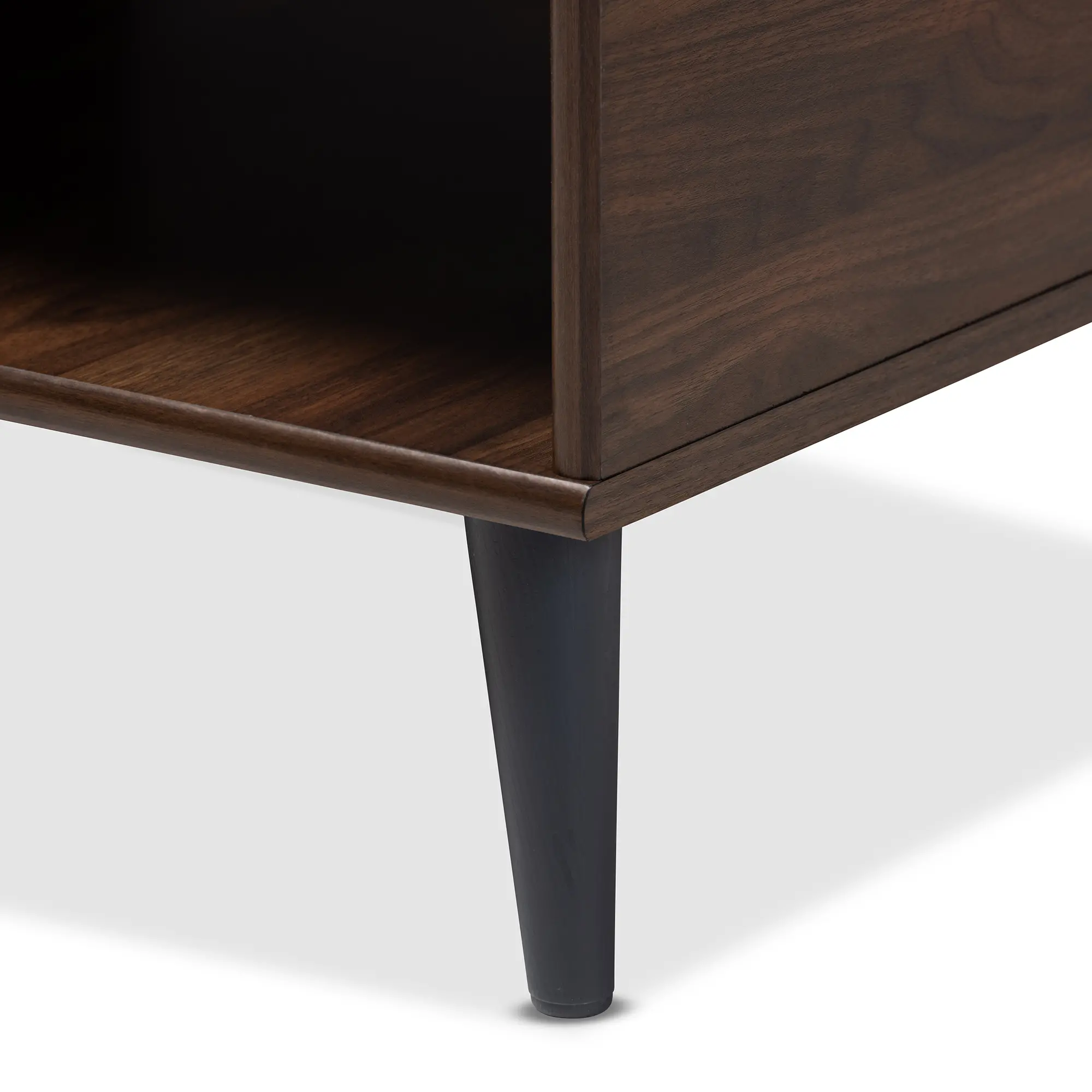 147-8252-RCW Mid Century Modern Brown and Gray Wood Coffee Table-5