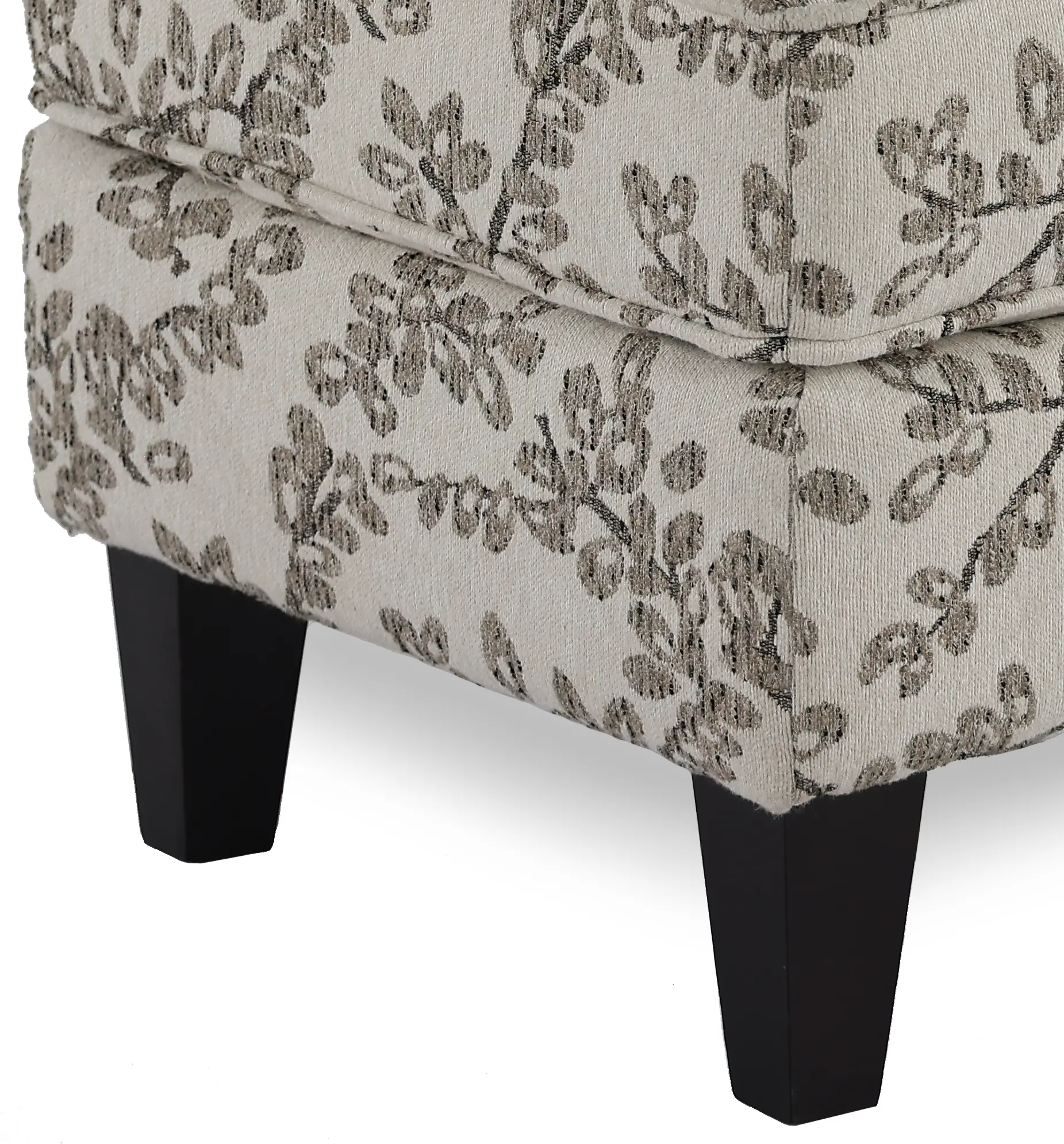 Loren Neutral Leaf-Print Ottoman-4