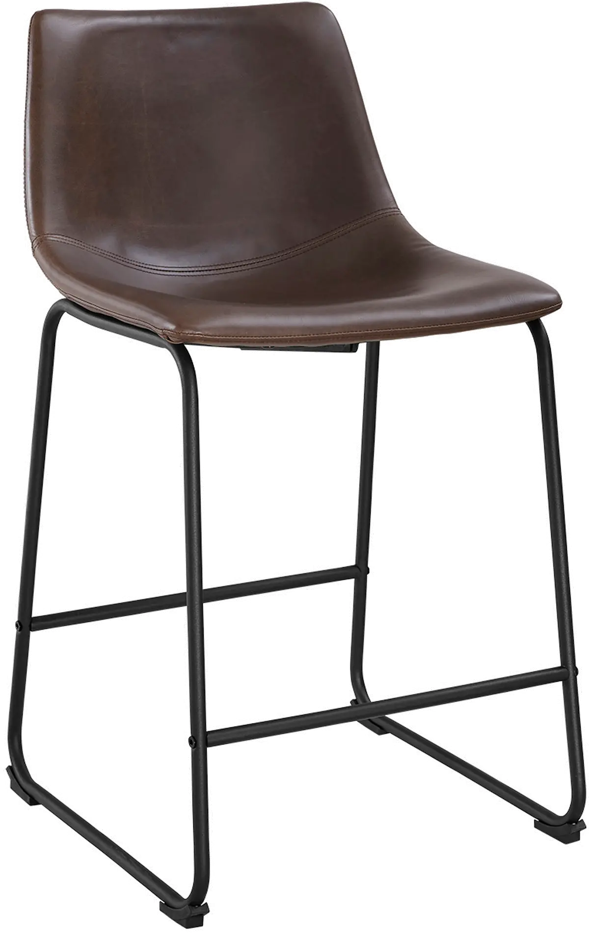 CHL26BR Slope Brown Counter Height Stool, Set of 2-4
