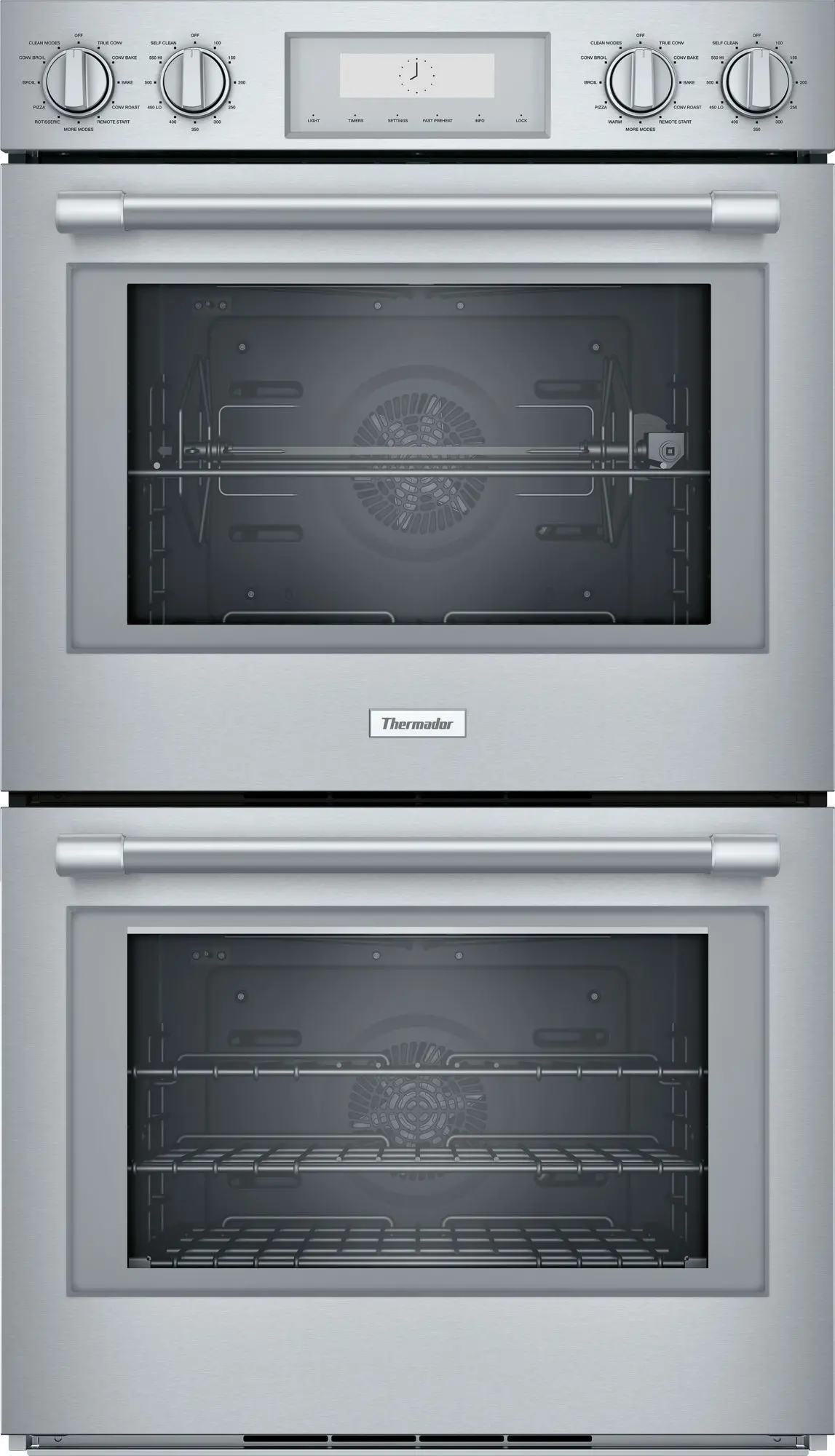 POD302W Thermador 7.3 cu ft Double Wall Oven - Stainless Steel 30 Inch-1