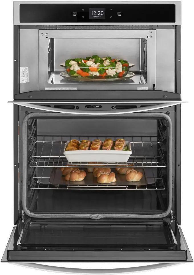 WOC54EC0HS Whirlpool 6.4 cu ft Combination Wall Oven - Stainless Steel 30 Inch-2