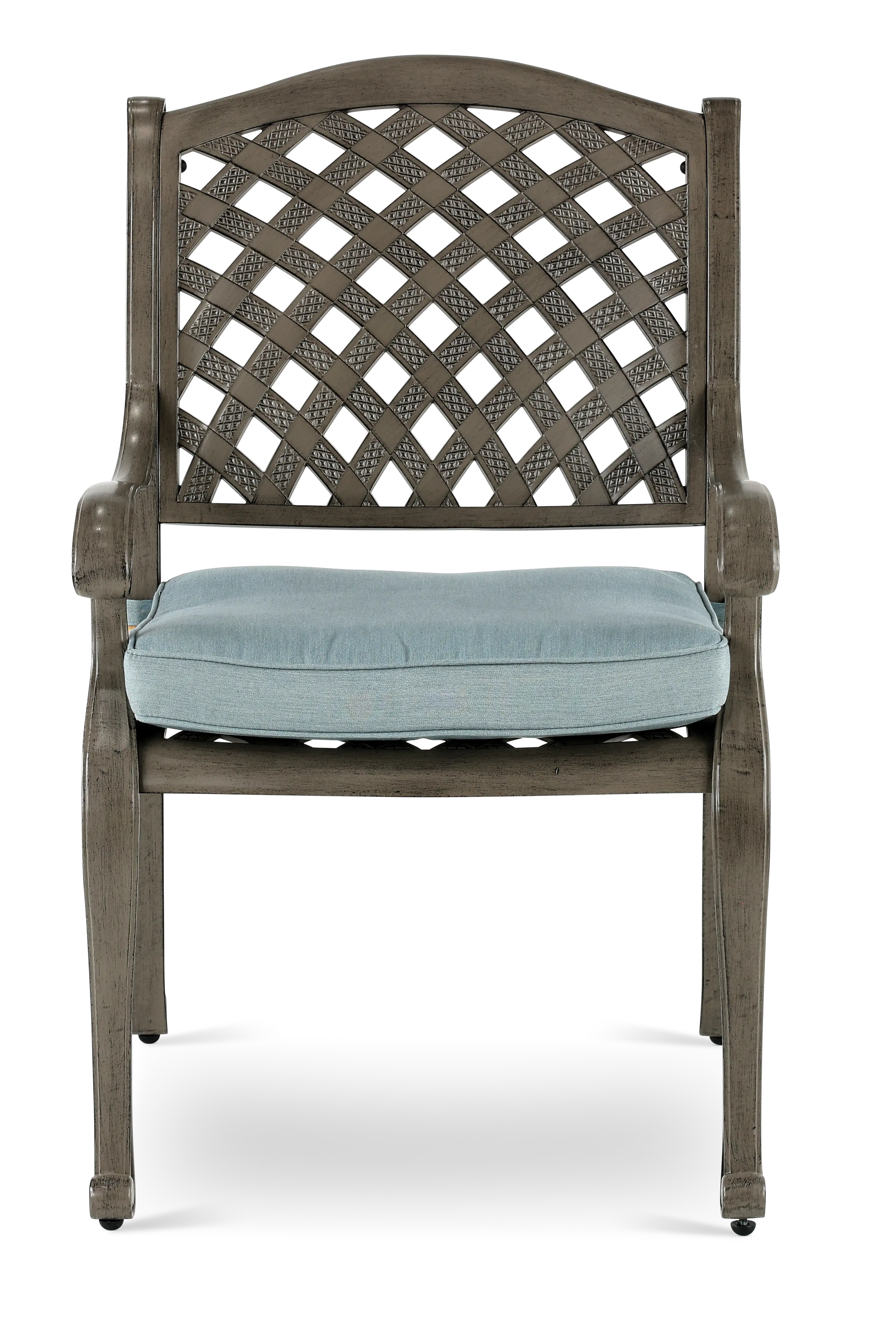 Macan Gray and Blue Patio Dining Chair-2