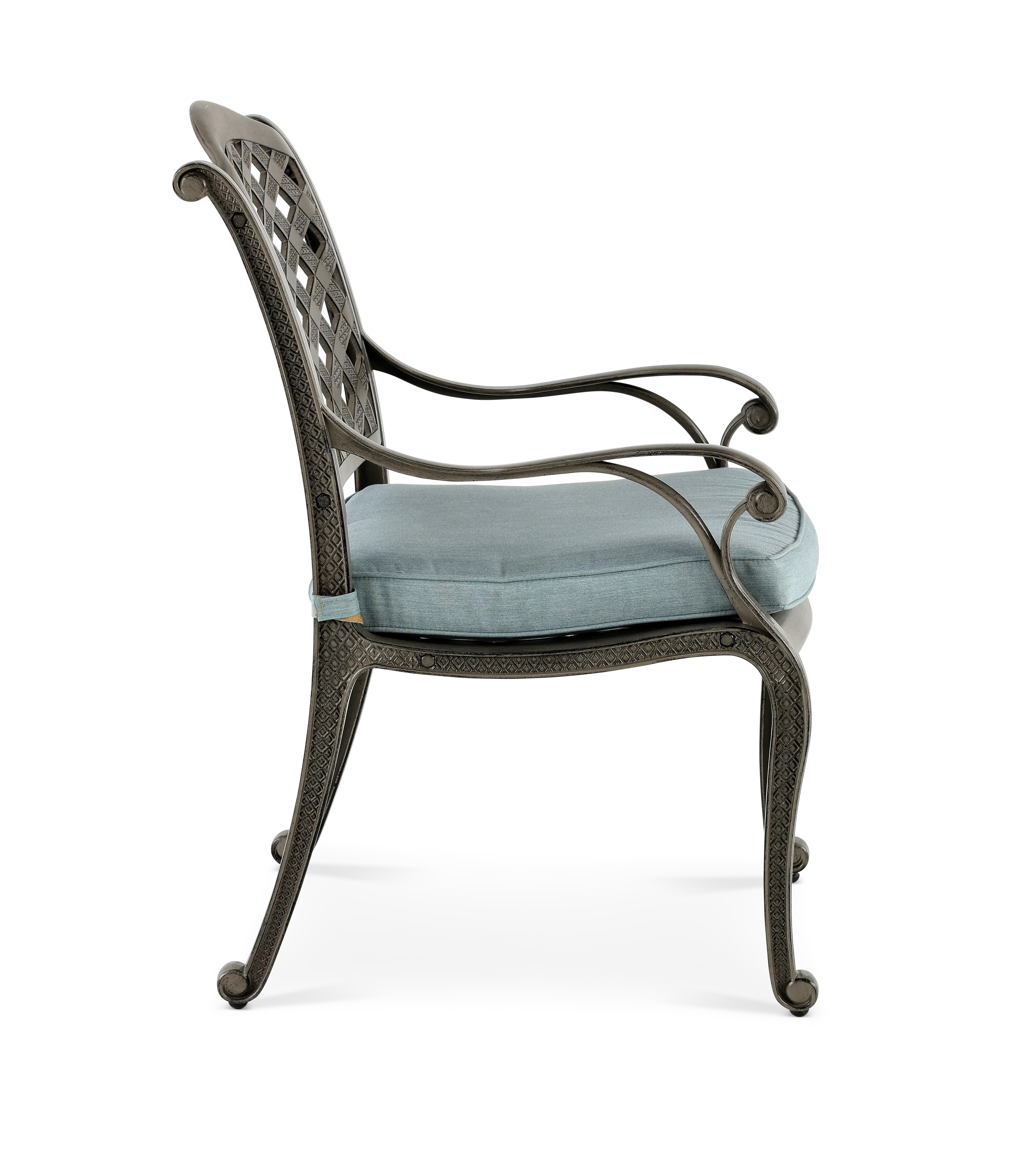 Macan Gray and Blue Patio Dining Chair-4