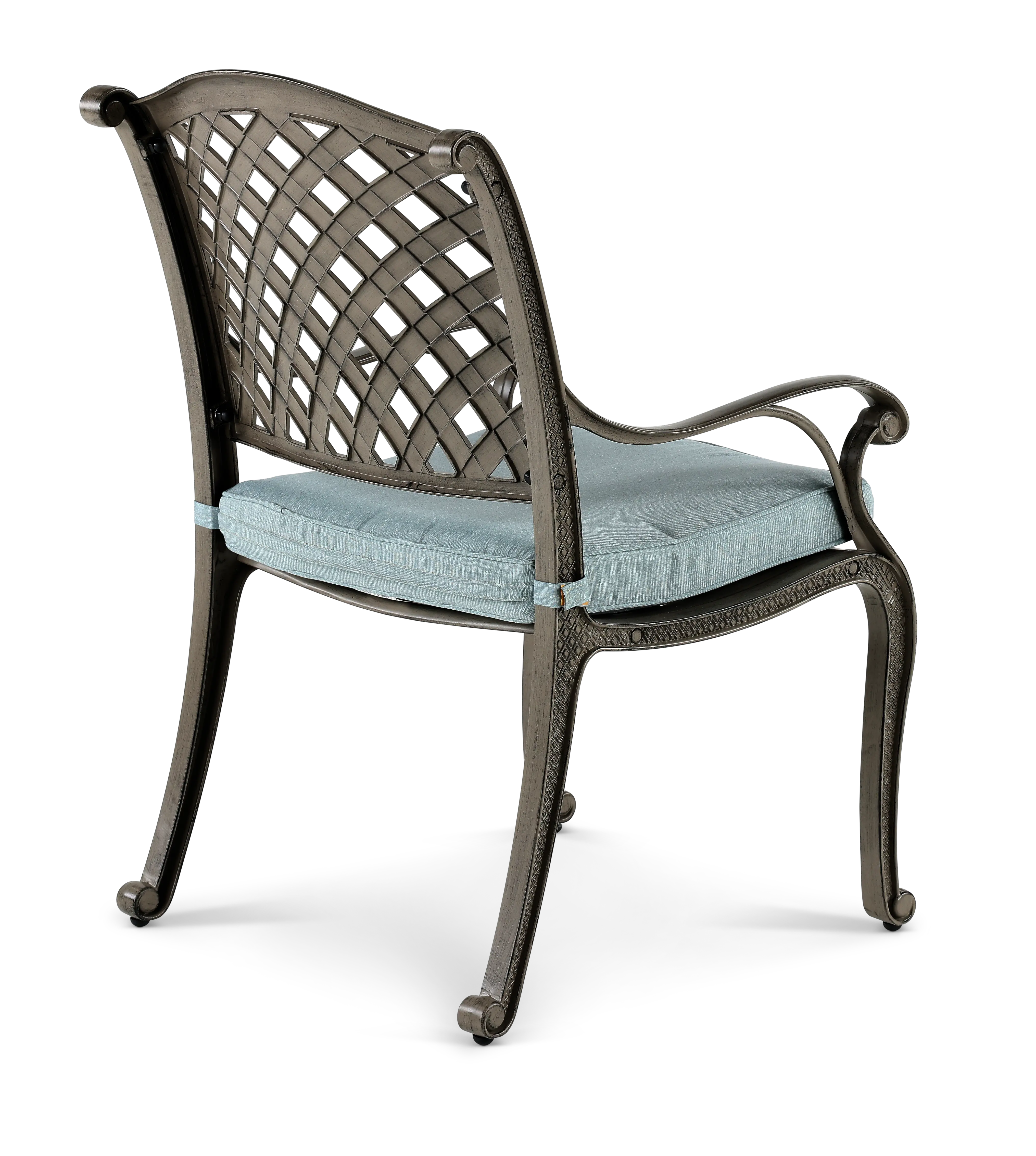Macan Gray and Blue Patio Dining Chair-5
