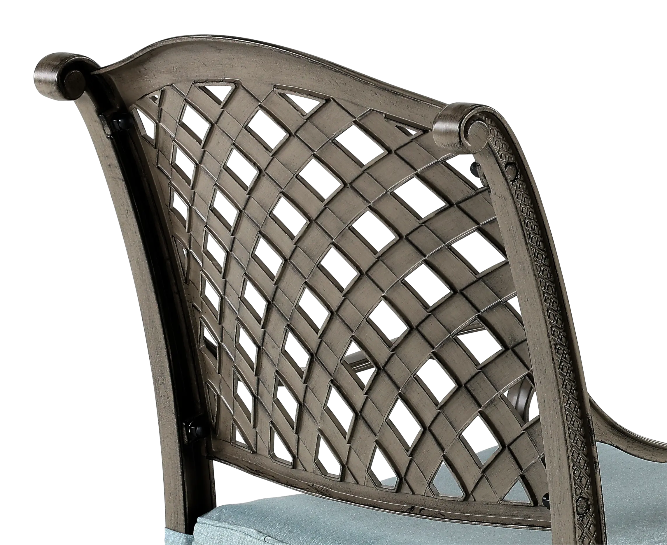 Macan Gray and Blue Patio Dining Chair-7