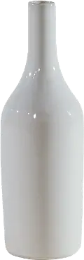 90995559B4 Magnolia Home Furniture 9 Inch Ivory Slim Ceramic Vase