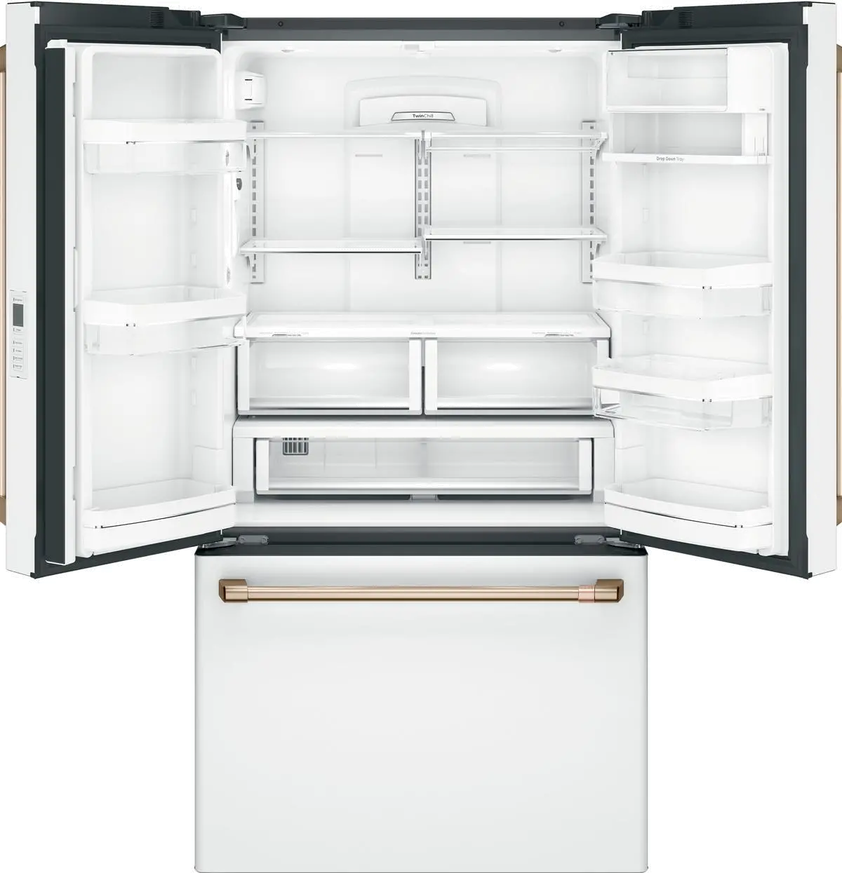 CWE23SP4MW2 Cafe 23.1 cu ft French Door Refrigerator - Counter Depth Matte White-5