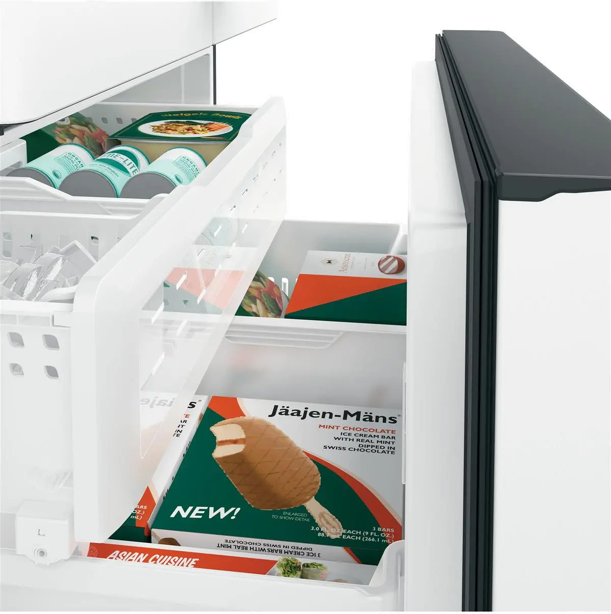 CWE23SP4MW2 Cafe 23.1 cu ft French Door Refrigerator - Counter Depth Matte White-6