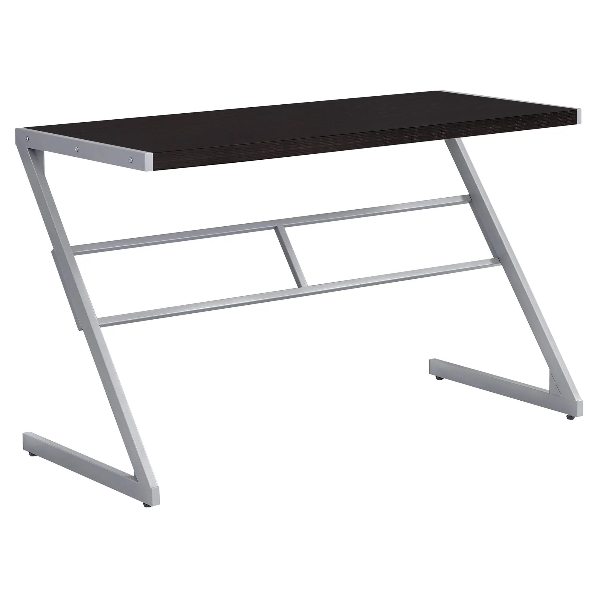 Brown and Silver Metal Writing Desk-2
