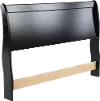 Huey Vineyard Black Queen Sleigh Headboard