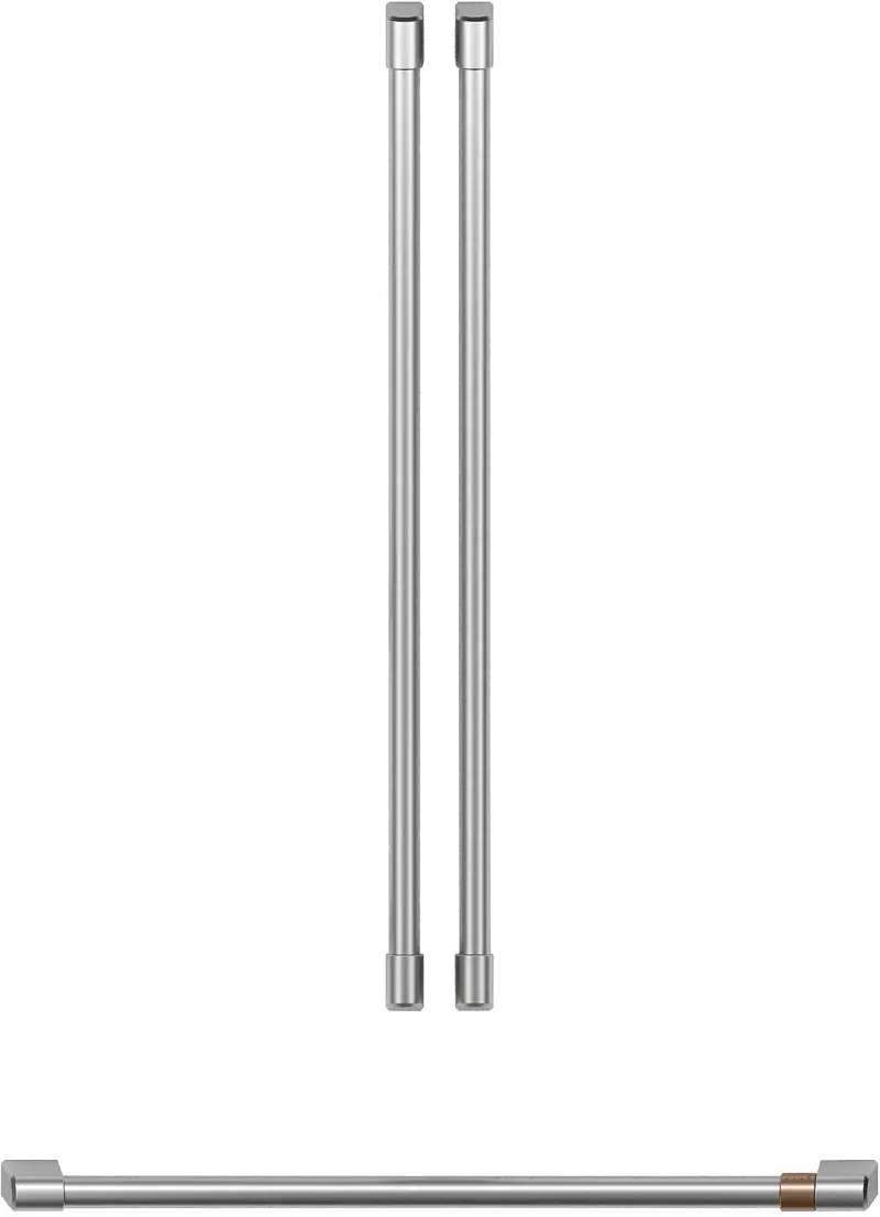 Cafe French Door Refrigerator Handle Kit in Brushed Stainless Steel