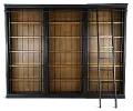 Toulouse 4 Piece Two Tone Brown Bookcase Wall