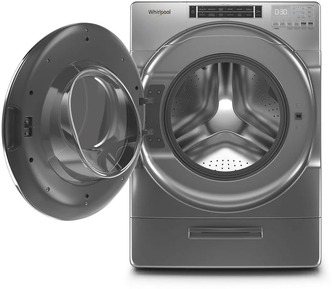 WFW862CHC Whirlpool Closet-Depth Front Load Washer with XL Dispenser - 4.3 cu. ft. Chrome-3