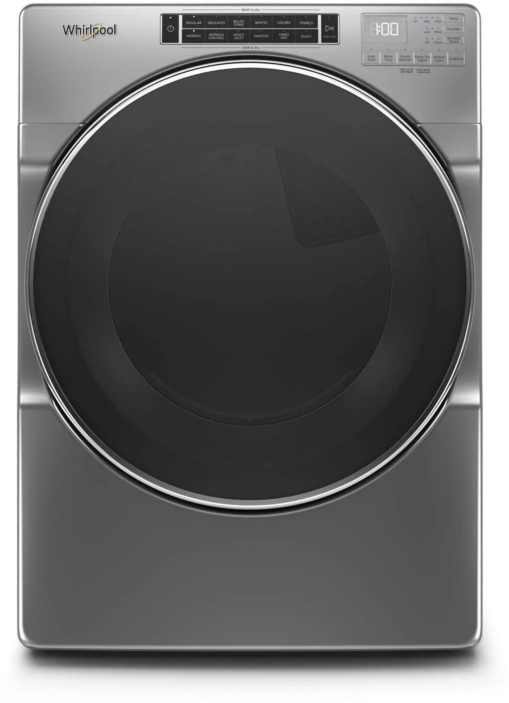 WED8620HC Whirlpool Electric Dryer with Steam Cycles - 7.4 cu. ft. Chrome-2