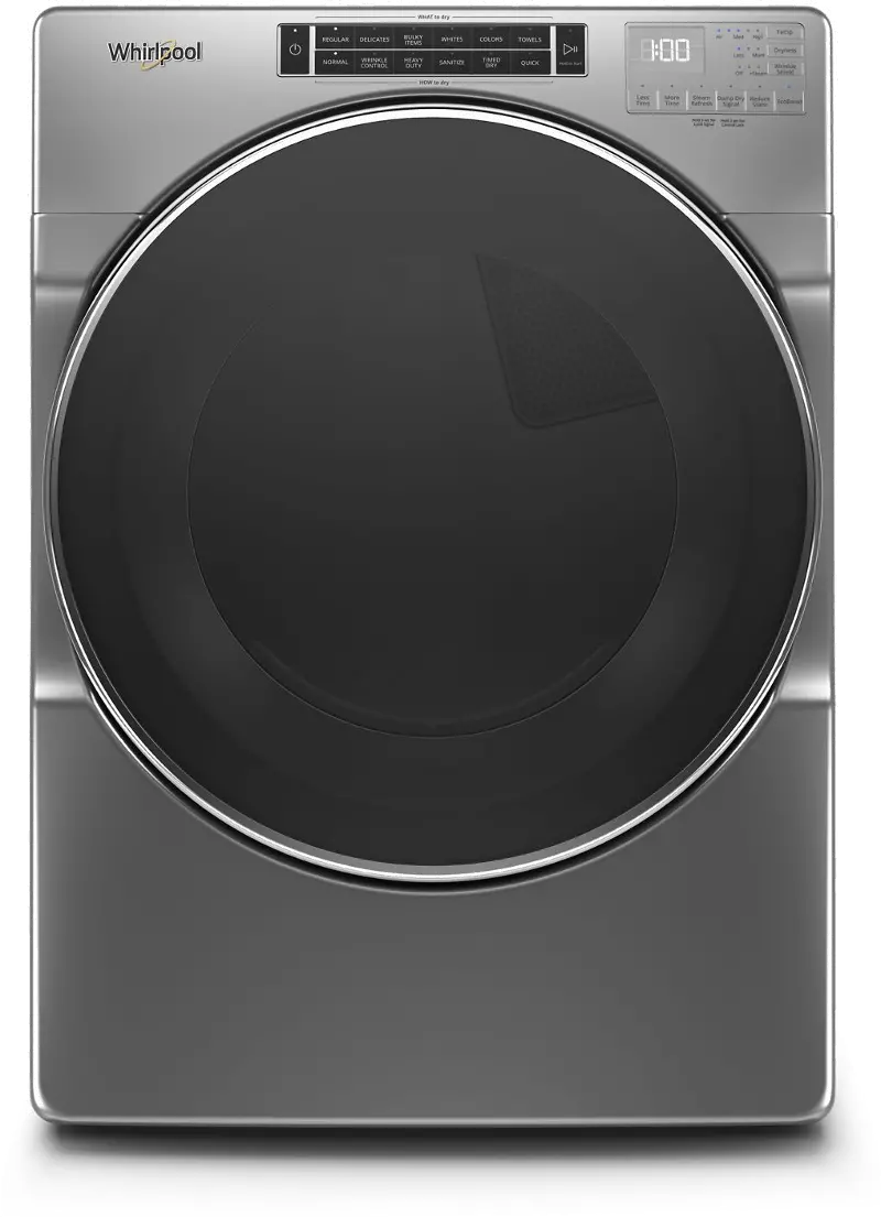 Whirlpool Electric Dryer with Steam Cycles - 7.4 cu. ft. Chrome