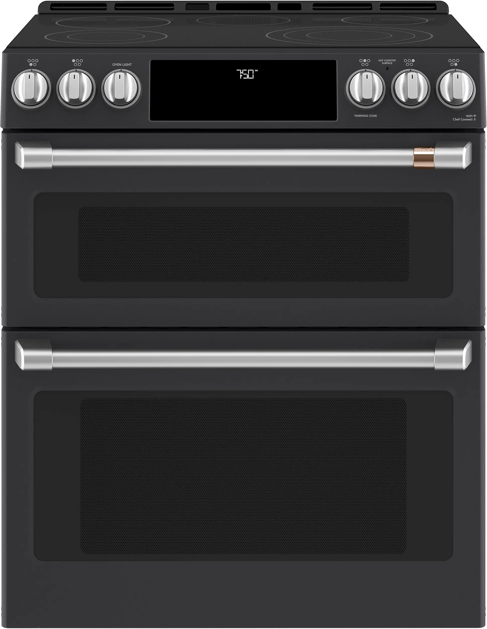 CXFCEHKPMSS Cafe Electric Range Accessory Kit with 2 Handles and 6 Knobs in Brushed Stainless Steel-3