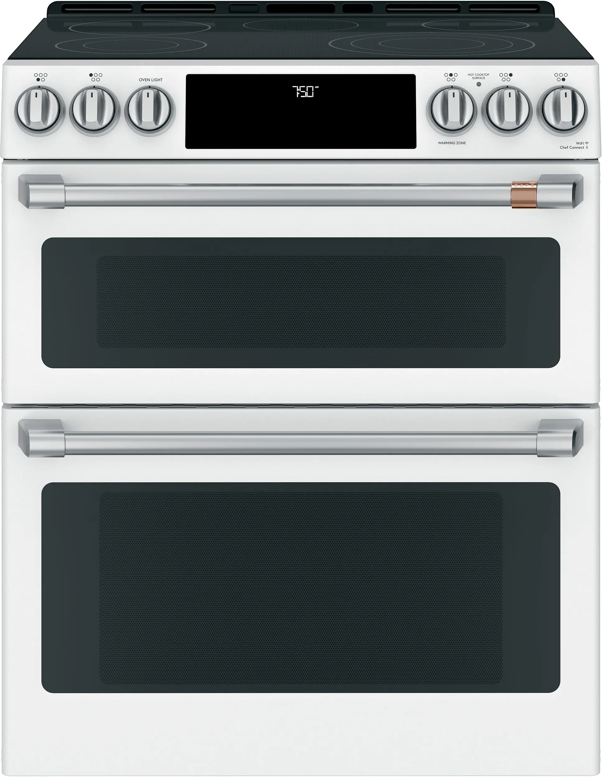 CXFCEHKPMSS Cafe Electric Range Accessory Kit with 2 Handles and 6 Knobs in Brushed Stainless Steel-4