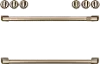 CXFCHHKPMBZ Café Electric Range Handle (2) and Knob Kit (6) in Brushed Bronze