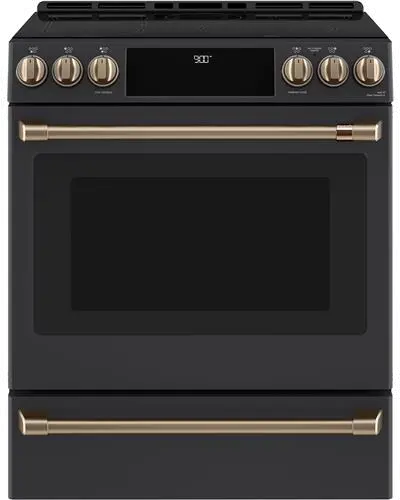 CXFCHHKPMBZ Café Electric Range Handle (2) and Knob Kit (6) in Brushed Bronze-3